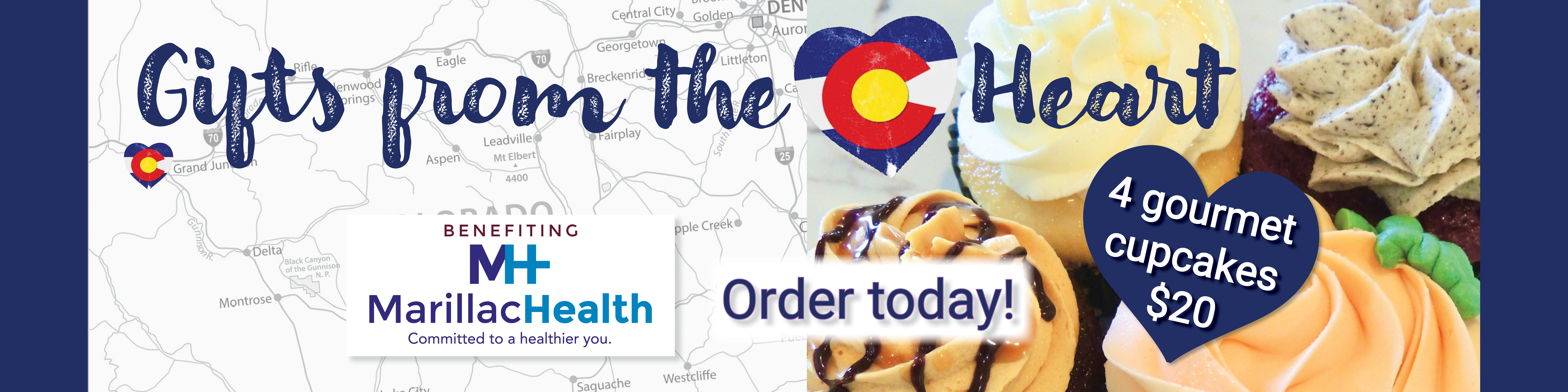 gifts from the heart cupcakes to support marillachealth grand junction