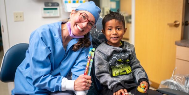 Big Help for Little Teeth patient and dr