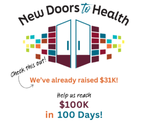 new doors to health campaign to raise $100k in 100 days